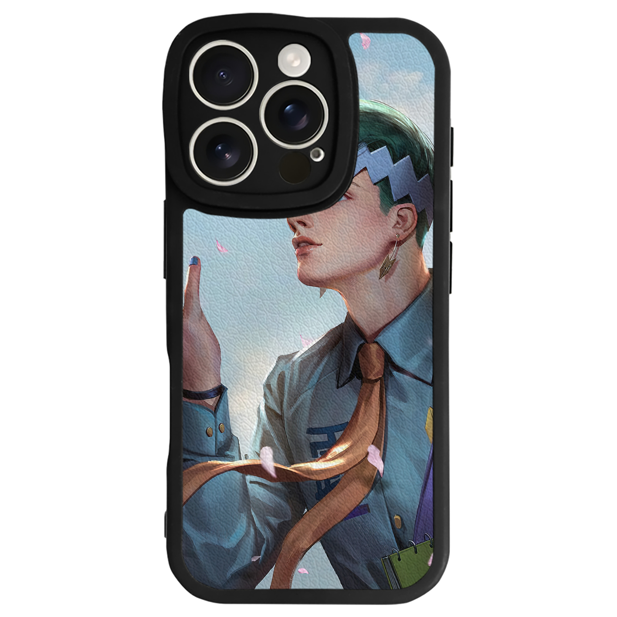 （画像用） ジョジョの奇妙な冒険 JoJo's Bizarre Adventure 【iPhone 16シリーズ対応】シリコンスマホケース（レザー調） 材質：シリコン